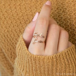 Double name ring