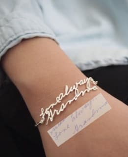 Handwriting bracelet