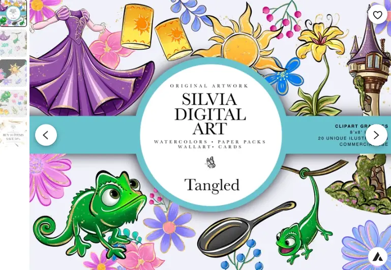 SilviaDigitalArt product shown in the published interview