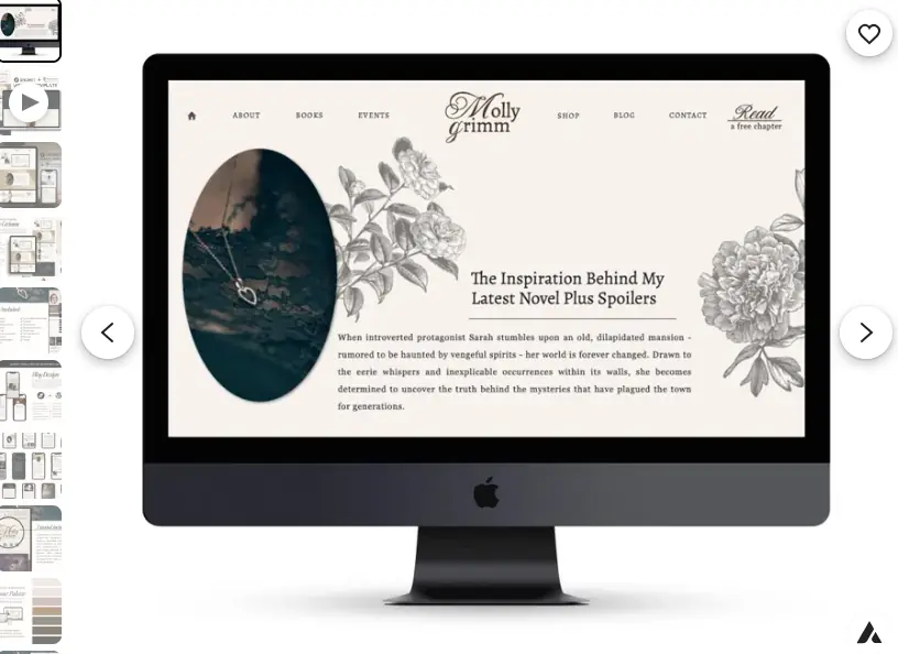 StorySeasonWebDesign product shown in the published interview